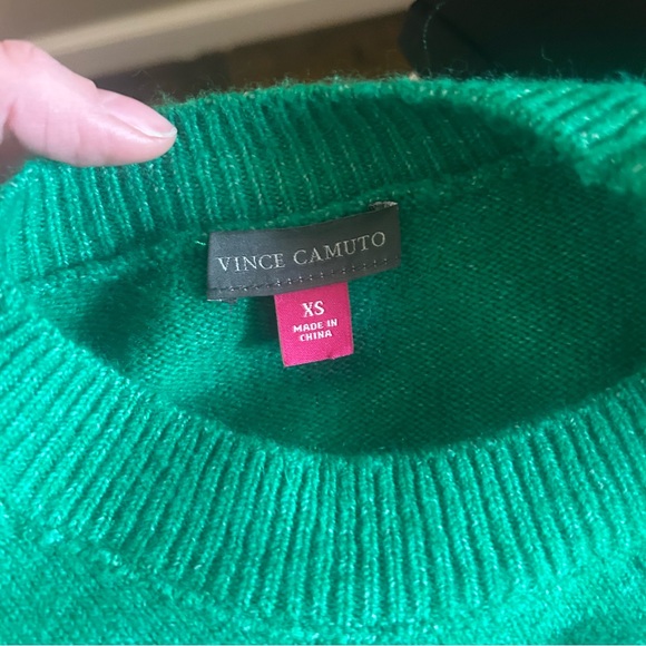 Vince Camuto Oversized Vibrant Electric Green Crew Neck Sweater Nordstrom - Picture 6 of 6